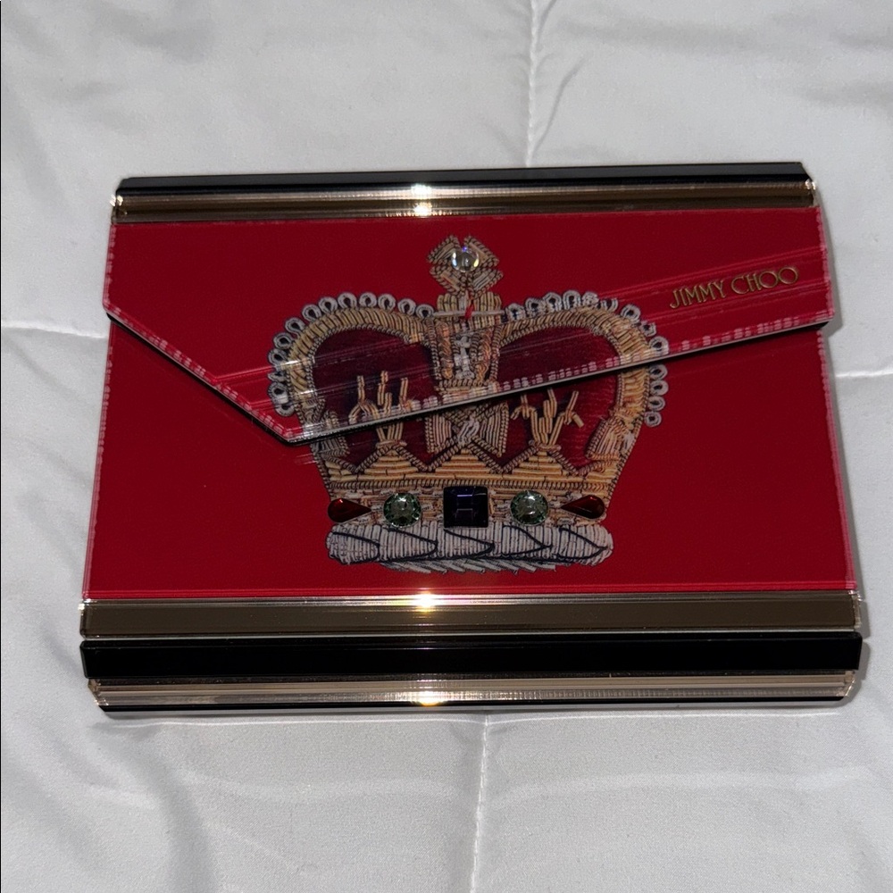 Jimmy Choo Acrylic Clutch/Shoulder Bag w/ Swarovski Crystals  (COLLECTORS ITEM)